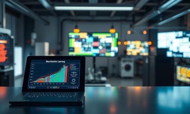A visually engaging representation of the main types of machine learning, focusing on three distinct categories: supervised, unsupervised, and reinforcement learning. In the foreground, depict a sleek, modern digital interface displaying colorful graphs and diagrams illustrating each type. In the middle ground, include abstract representations, such as network nodes and algorithms, visually connecting to the categories. The background should consist of a high-tech laboratory setting with glowing screens and sophisticated equipment, symbolizing innovation and research in machine learning. Use soft, ambient lighting to create a futuristic atmosphere, with a slight lens blur in the background to emphasize the foreground details. Maintain a professional tone throughout the composition, ensuring clarity and focus on the subject.