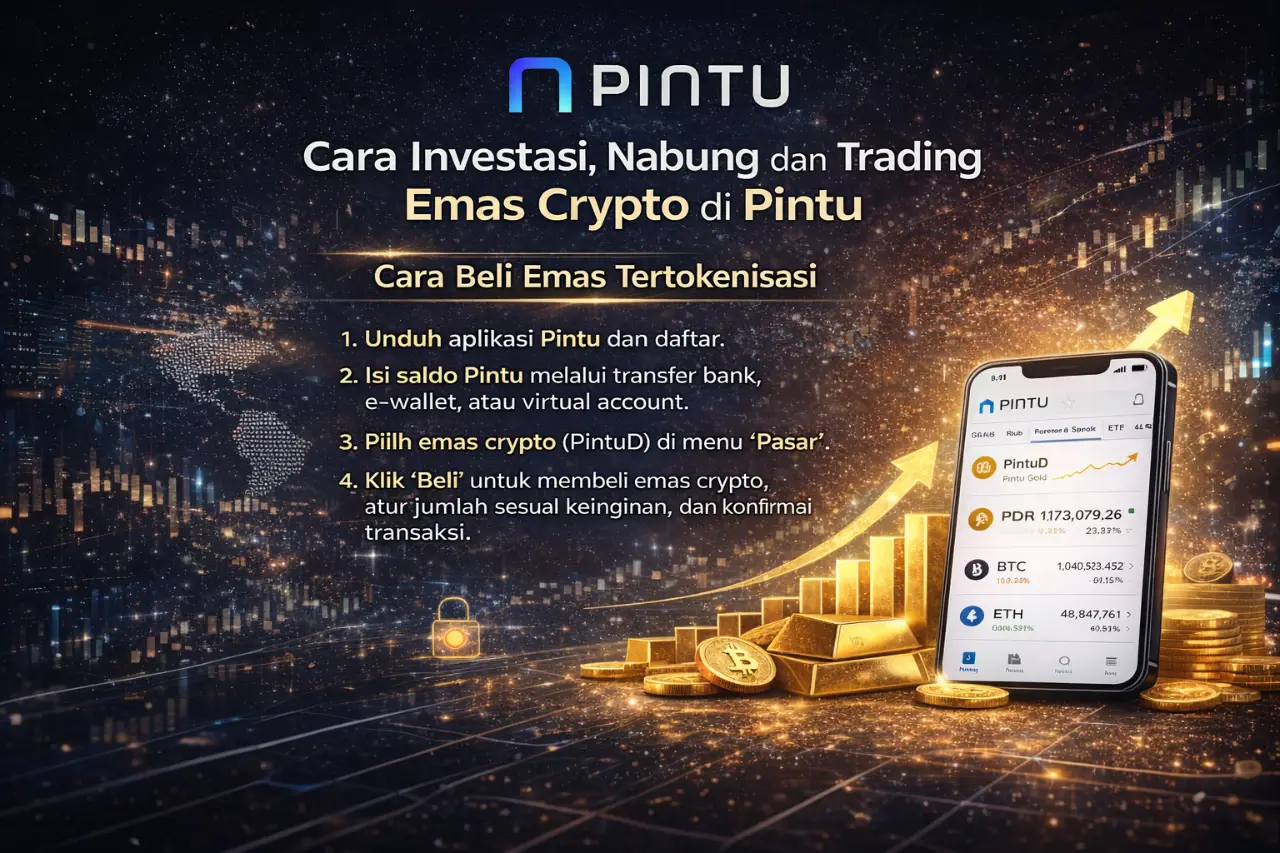 Cara Investasi, Nabung dan Trading Emas Crypto di Pintu