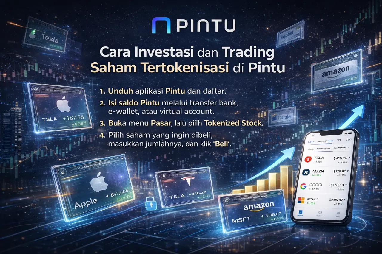 Cara Investasi dan Trading Saham Tertokenisasi di Pintu