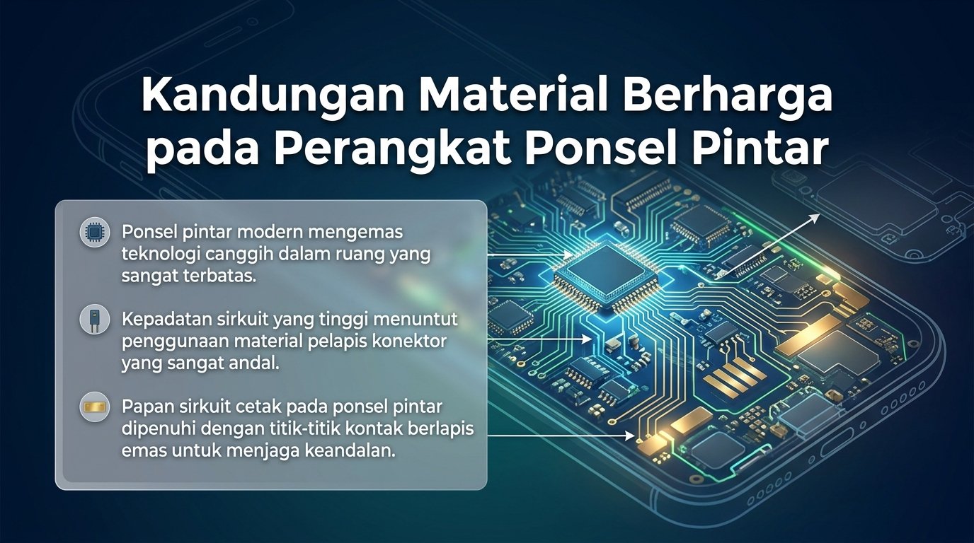 Kandungan Material Berharga pada Perangkat Ponsel Pintar
