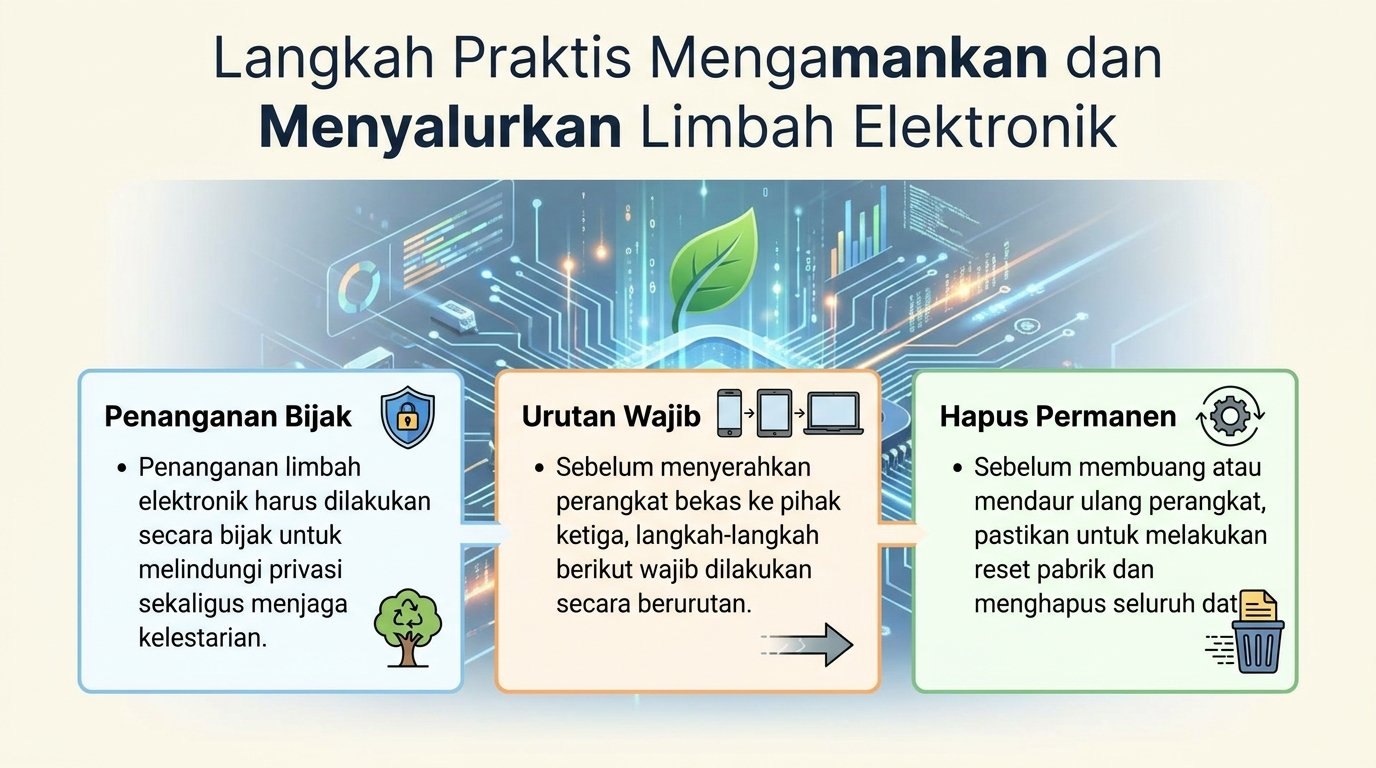 Langkah Praktis Mengamankan dan Menyalurkan Limbah Elektronik